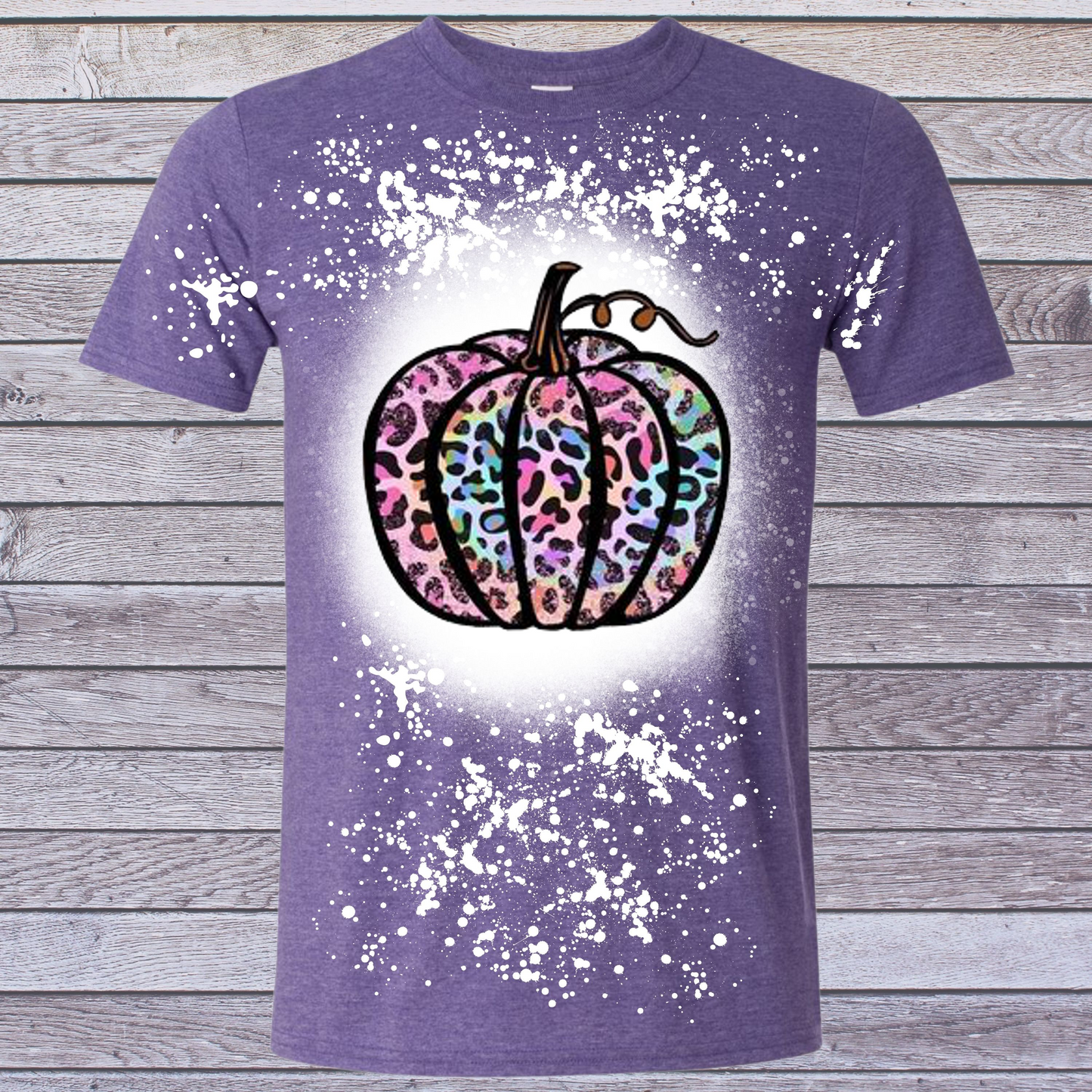 Purple Cheetah Pumpkin