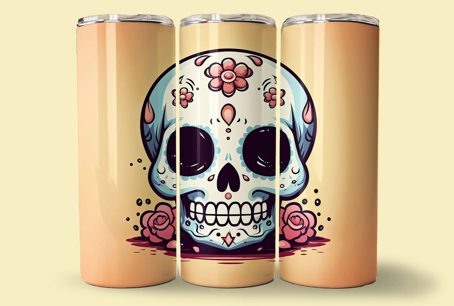 Cartoon Skull Tumbler