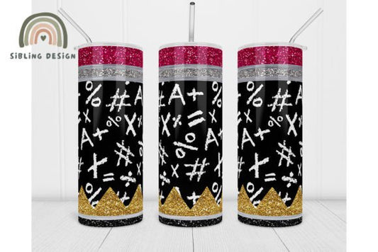 Chalk Board Pencil Tumbler