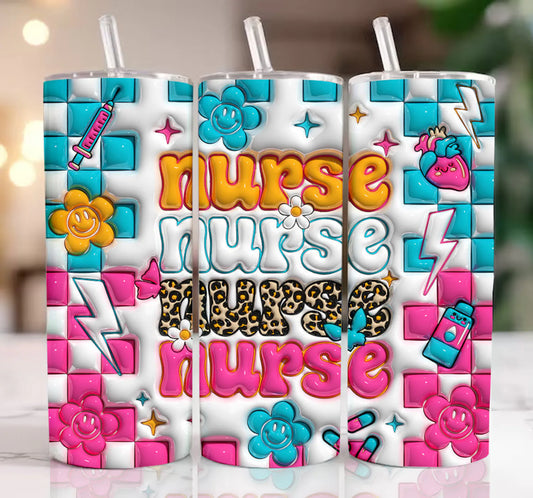 3D NURSE NURSE NURSE Tumbler