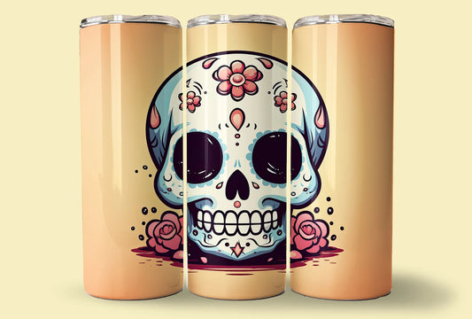 Cartoon Skull Tumbler