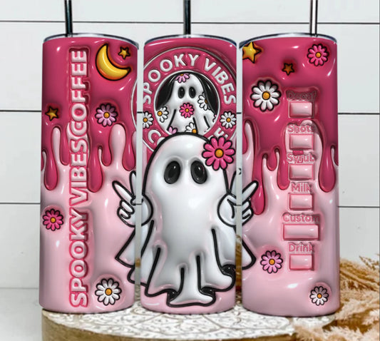 3D Spooky Vibes Tumbler