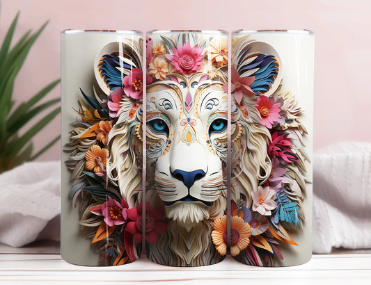 3D Lioness Tumbler