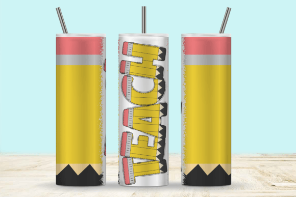 Teach Pencil Tumbler